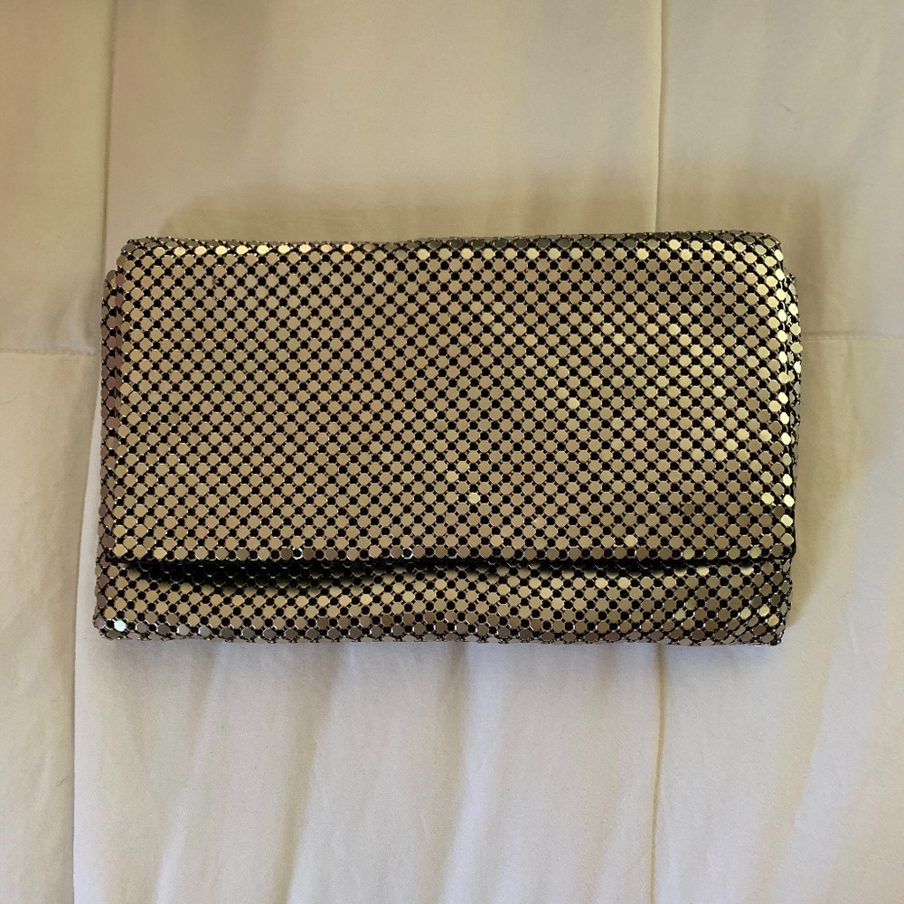 INC International Shiny Mesh Clutch
